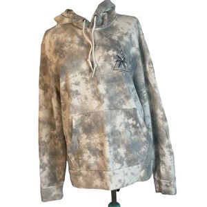 Tie-Dyed Pullover Hoodie for Men Size Medium